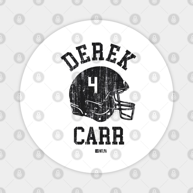 Derek Carr Las Vegas Helmet Font Magnet by TodosRigatSot